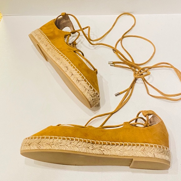 New Andrea Gomez Suede Espadrille Moccasin Sz 6 - Picture 2 of 9